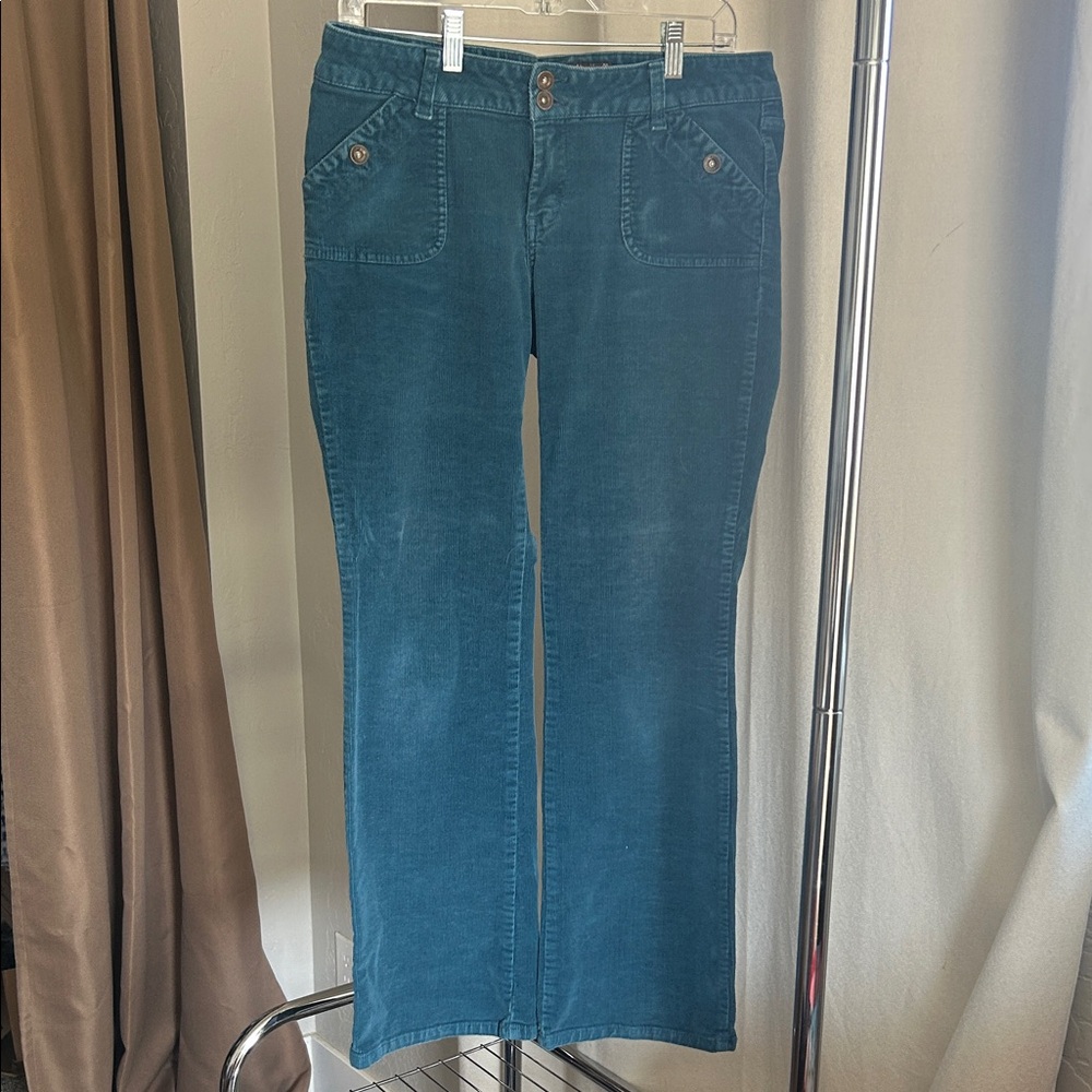 Vintage Jordache Teal Corduroy Flare Jeans